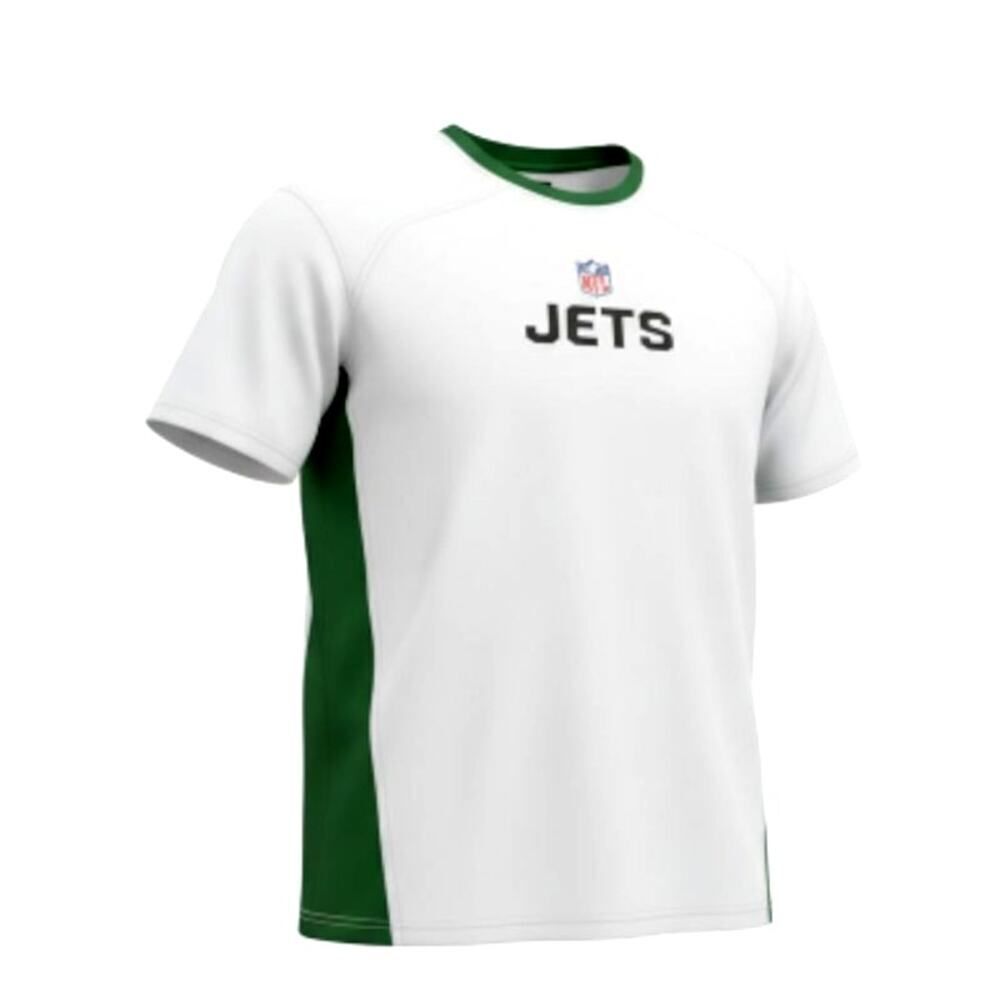 Reebok NY Jets NFL Mens Lightweight White & Green Football Jersey - Size: Large